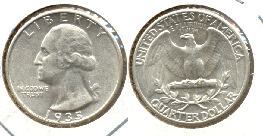1935 Washington Quarter AU-50 b