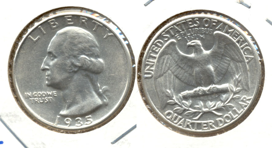 1935 Washington Quarter AU-50 c