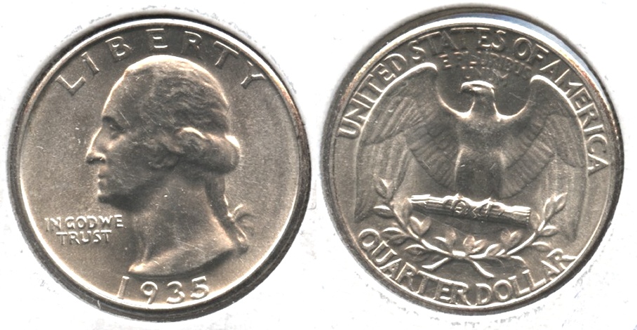 1935 Washington Quarter MS-60 #a