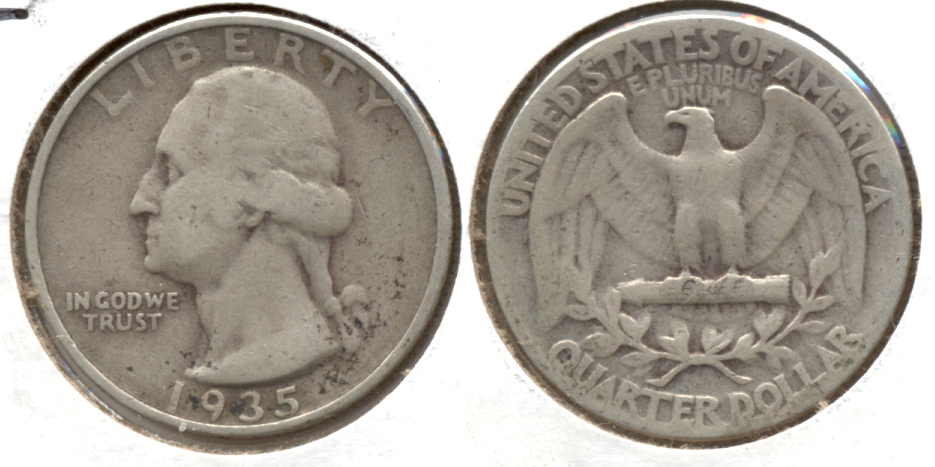 1935 Washington Quarter VG-8