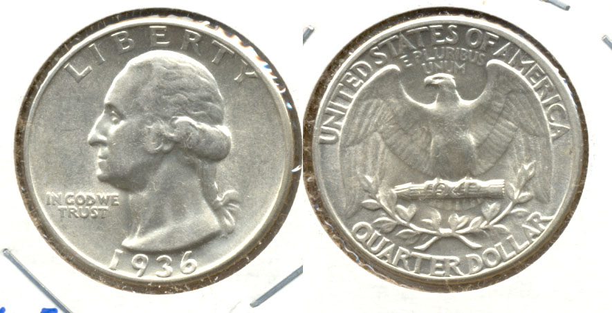 1936 Washington Quarter AU-53