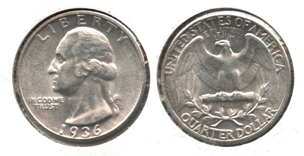 1936 Washington Quarter AU-55 #g