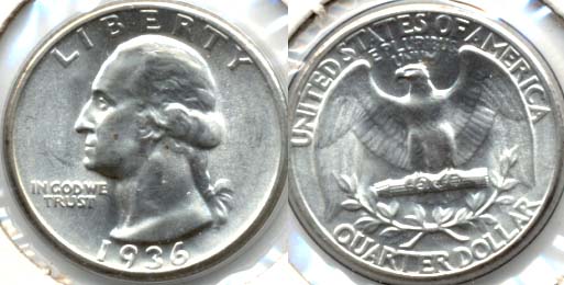 1936 Washington Quarter MS-63