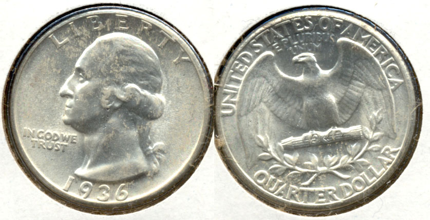 1936 Washington Quarter MS-63 a