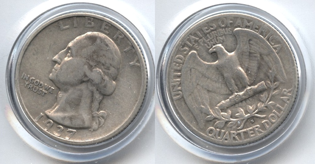 1937-S Washington Quarter Fine-12