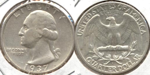 1937-S Washington Quarter VF-20 a