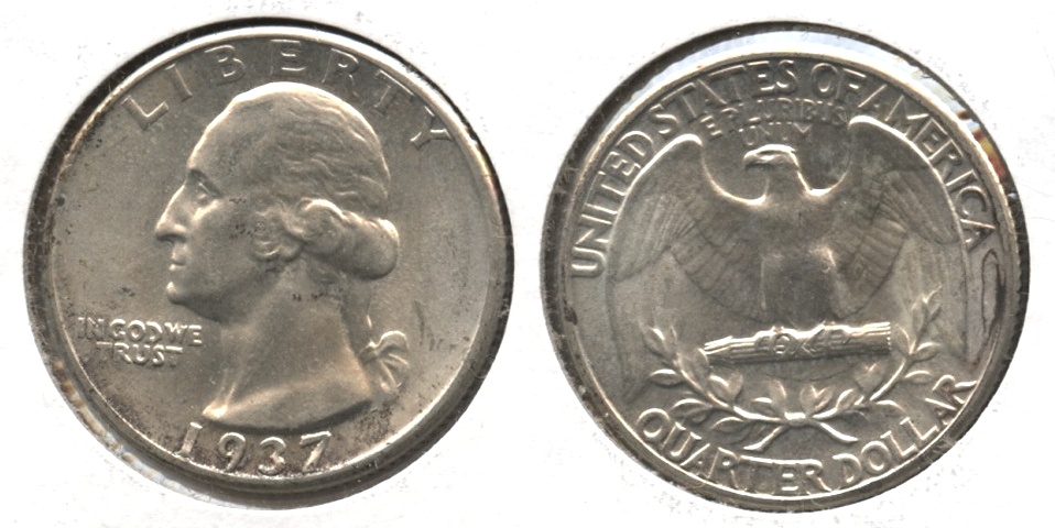 1937 Washington Quarter AU-55 #c