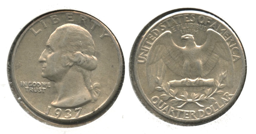 1937 Washington Quarter EF-40 #b