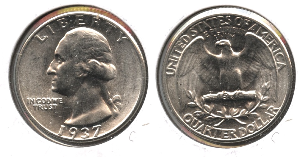 1937 Washington Quarter MS-63 a