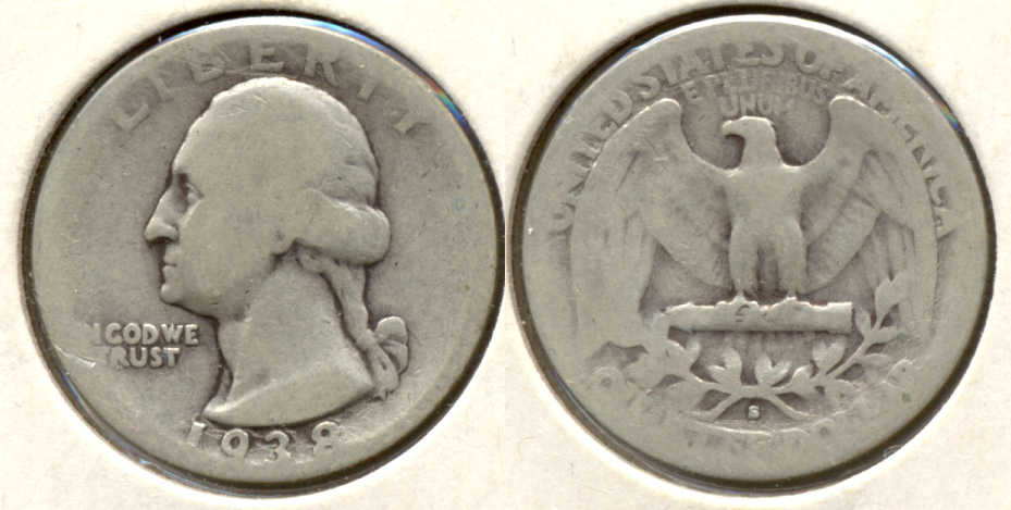 1938-S Washington Quarter AG-3