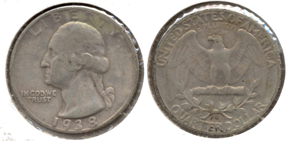 1938-S Washington Quarter Fine-12 a