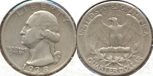 1938-S Washington Quarter VF-20 a