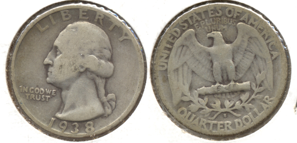 1938-S Washington Quarter VG-8