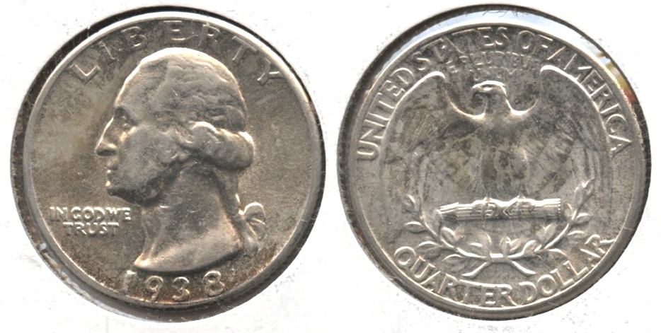 1938 Washington Quarter AU-50