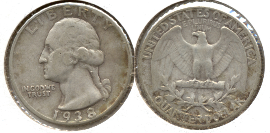 1938 Washington Quarter VF-20 a