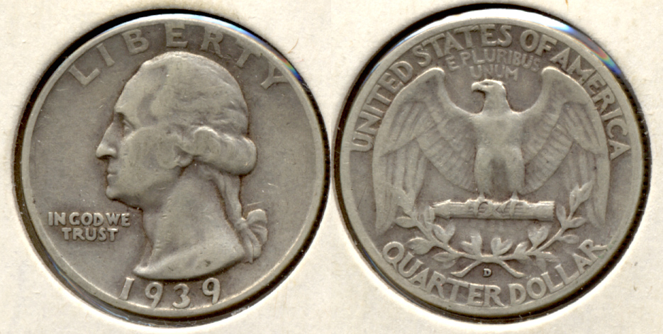 1939-D Washington Quarter Fine-12