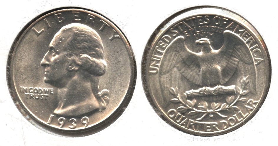 1939-D Washington Quarter MS-60