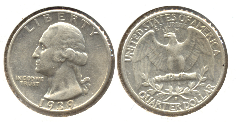 1939-S Washington Quarter EF-45 a