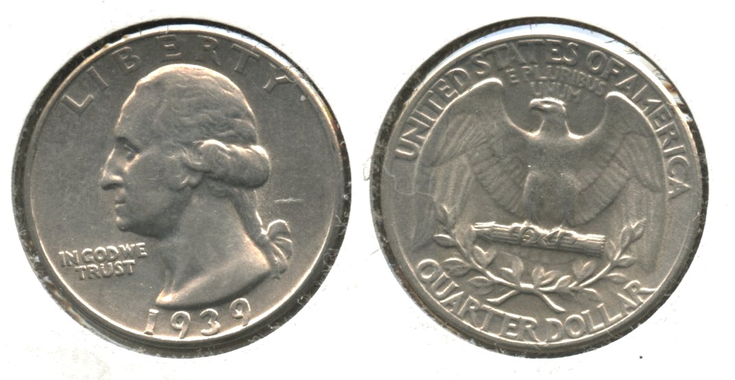 1939 Washington Quarter EF-40 #b