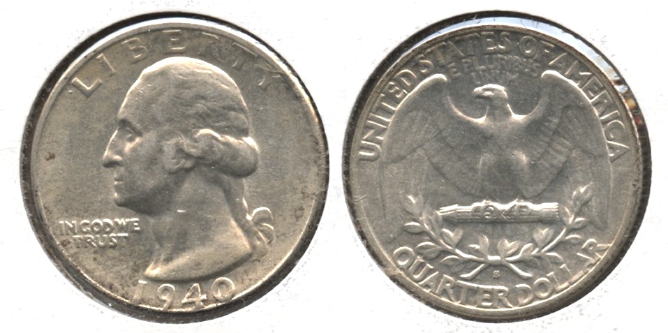 1940-S Washington Quarter AU-50 #g