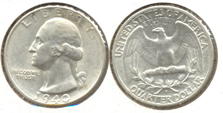 1940-S Washington Quarter AU-55