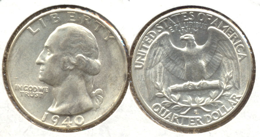 1940-S Washington Quarter AU-55 a