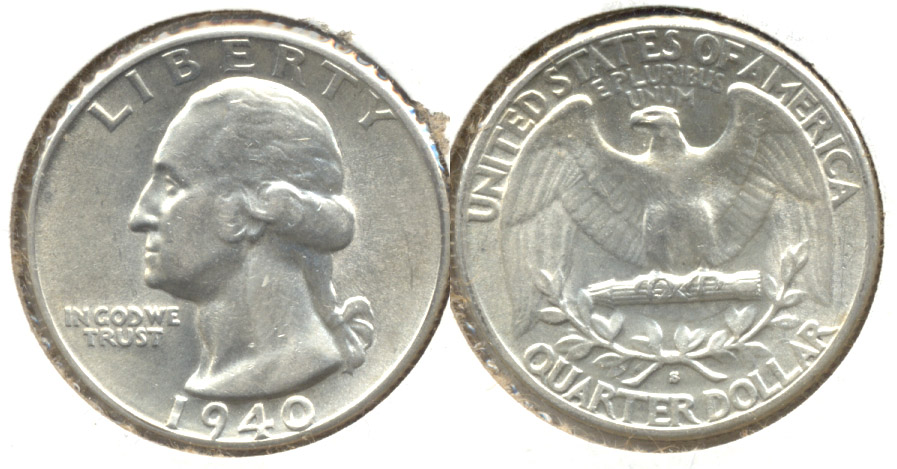 1940-S Washington Quarter AU-55 b