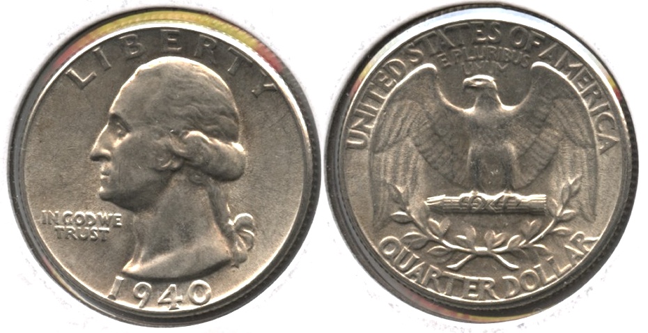 1940 Washington Quarter AU-55 g