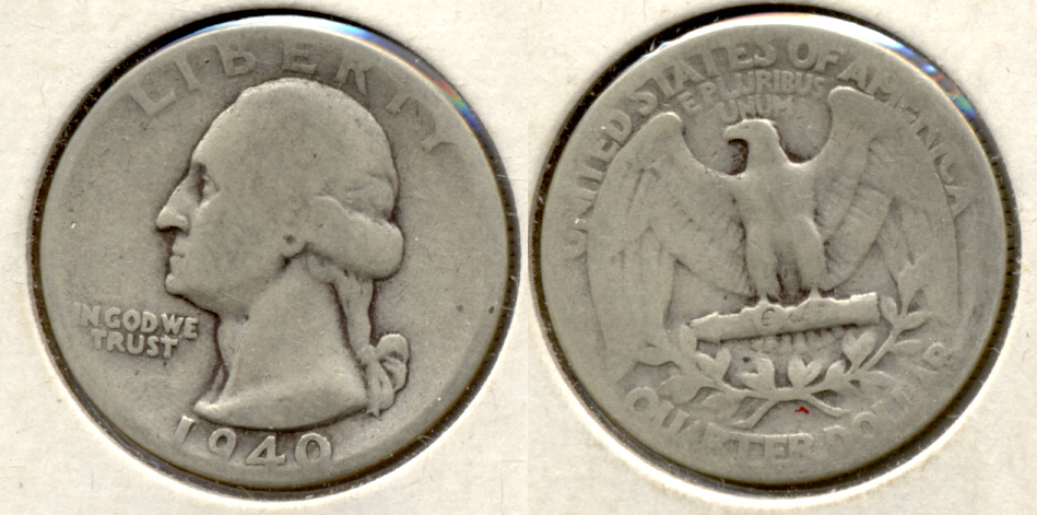1940 Washington Quarter Good-4