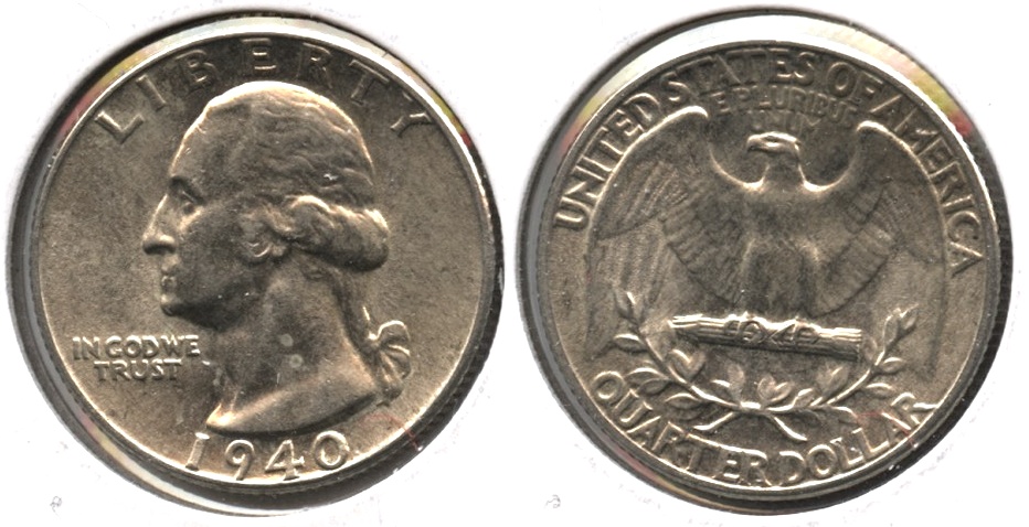 1940 Washington Quarter MS-60 b