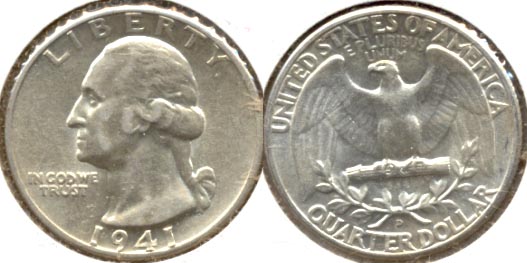 1941-D Washington Quarter AU-50 b