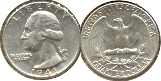 1941-D Washington Quarter AU-50 d