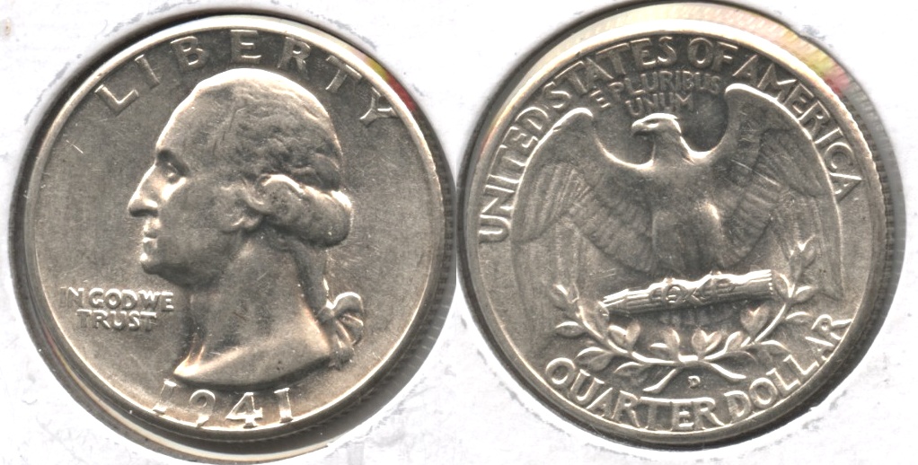 1941-D Washington Quarter AU-50 #g