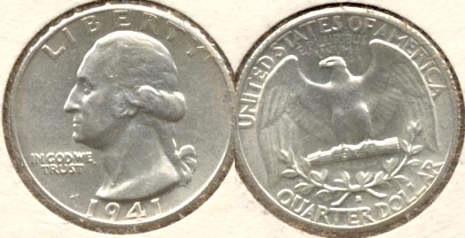 1941-S Washington Quarter AU-50 c