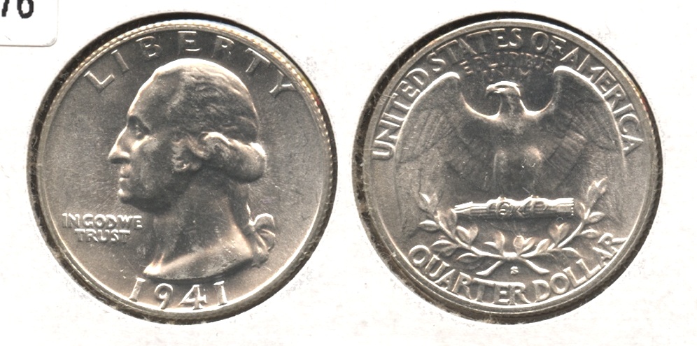 1941-S Washington Quarter AU-58