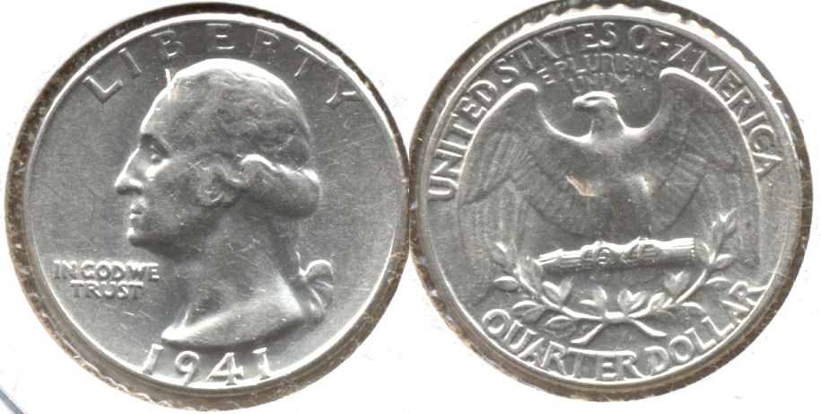 1941 Washington Quarter AU-50 a