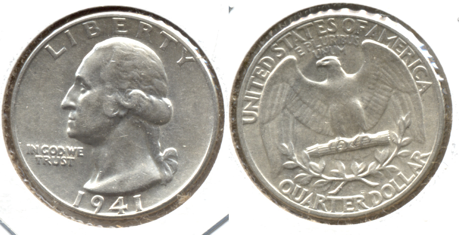 1941 Washington Quarter AU-50 b