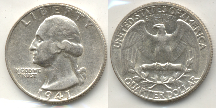 1941 Washington Quarter AU-50 c