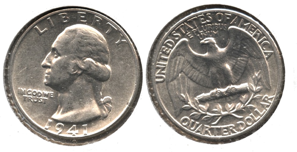 1941 Washington Quarter AU-50 g