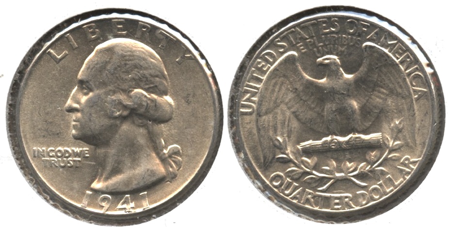 1941 Washington Quarter AU-50 #i
