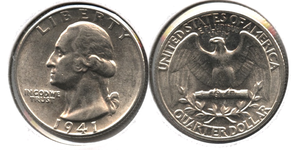 1941 Washington Quarter AU-55 e