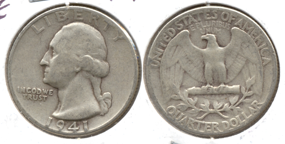 1941 Washington Quarter Fine-12 a
