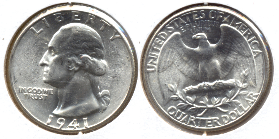 1941 Washington Quarter MS-60