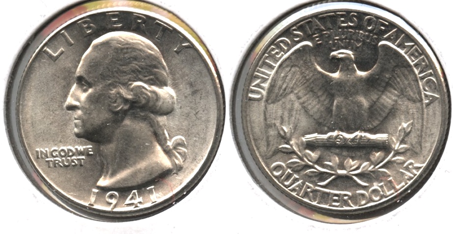 1941 Washington Quarter MS-60 i