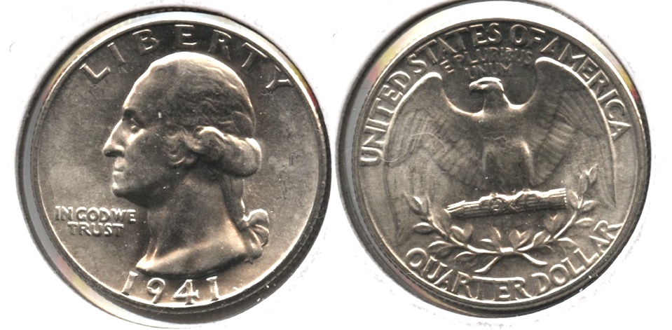 1941 Washington Quarter MS-63 k