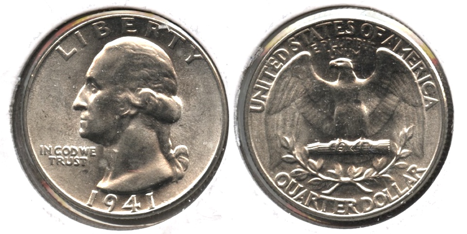 1941 Washington Quarter MS-64 d