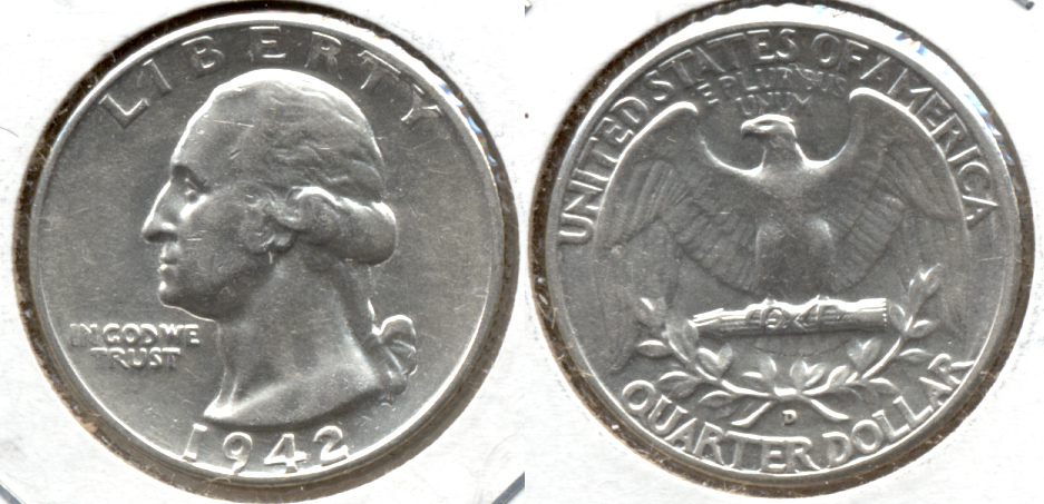 1942-D Washington Quarter EF-45