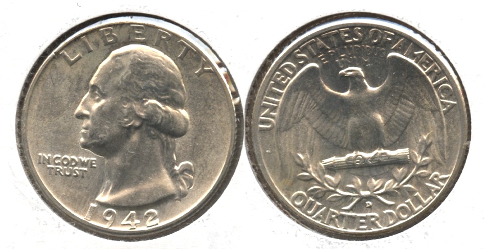 1942-D Washington Quarter MS-63 #a