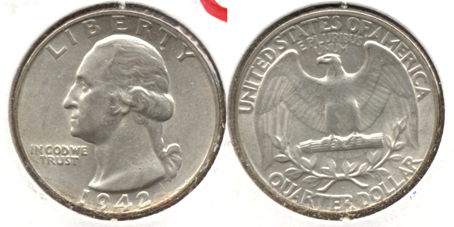 1942 Washington Quarter AU-50 ab