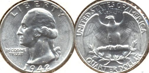 1942 Washington Quarter MS-63